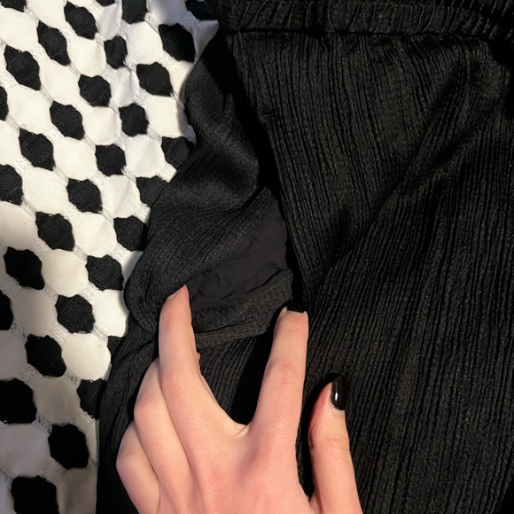 COS Textured Black Drawstring Pants - Picture 3 of 3